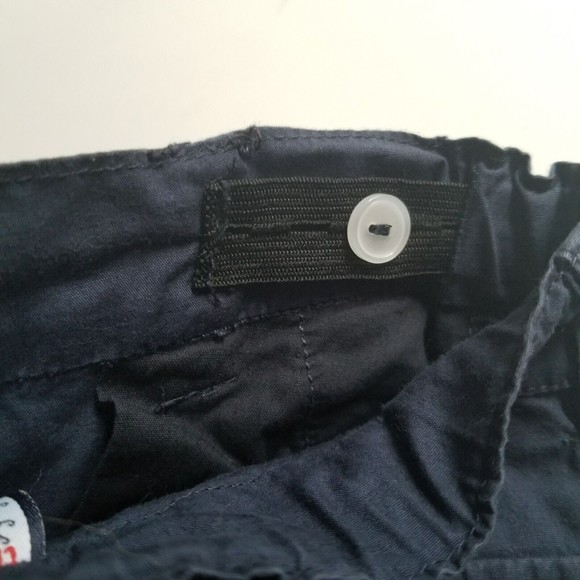 Dragon and Rabbit Shorts Boys 5 Navy Blue Cuffed Adjustable Waist Knee Length - Picture 4 of 8